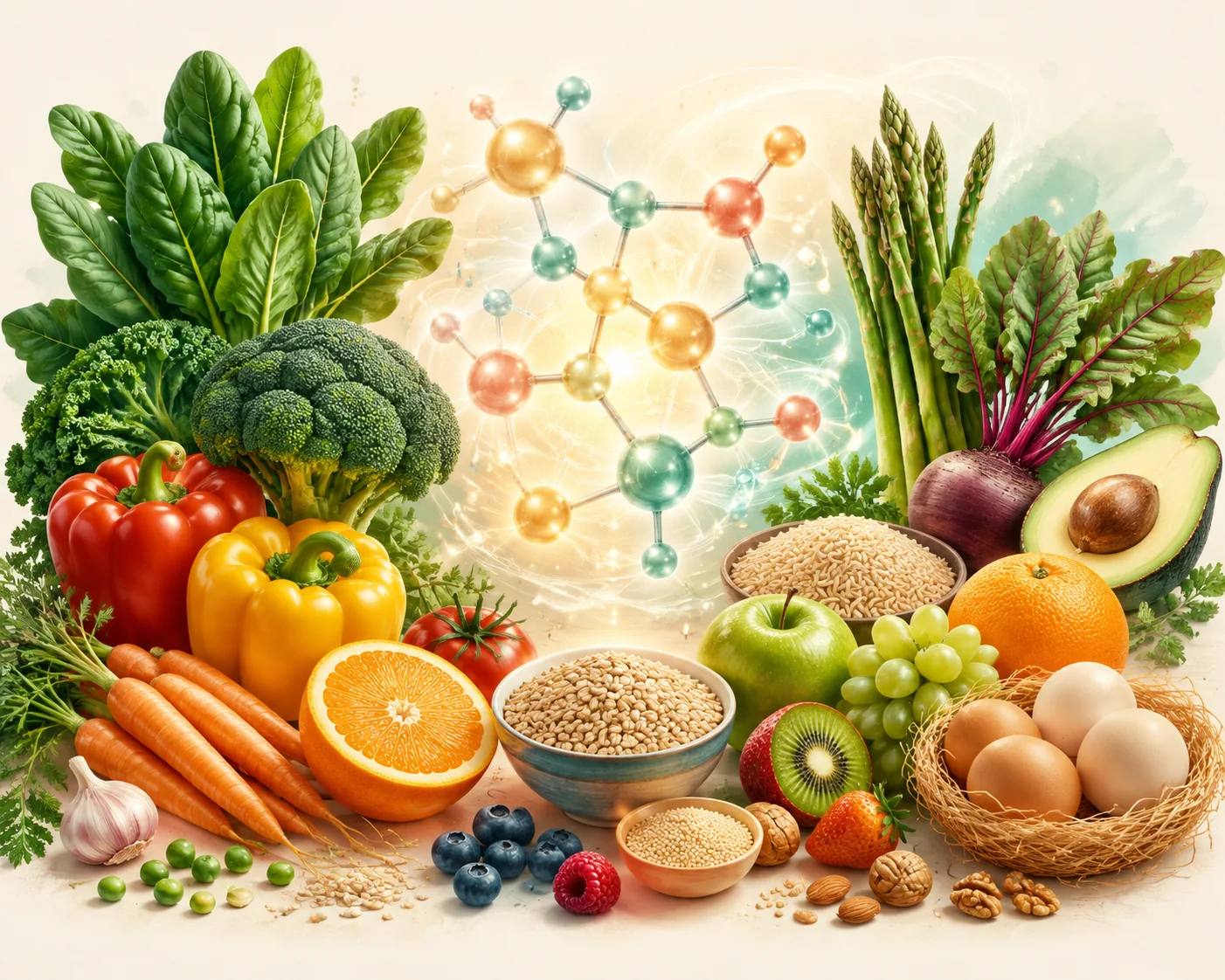 Illustration zu ausgewogener Ernährung