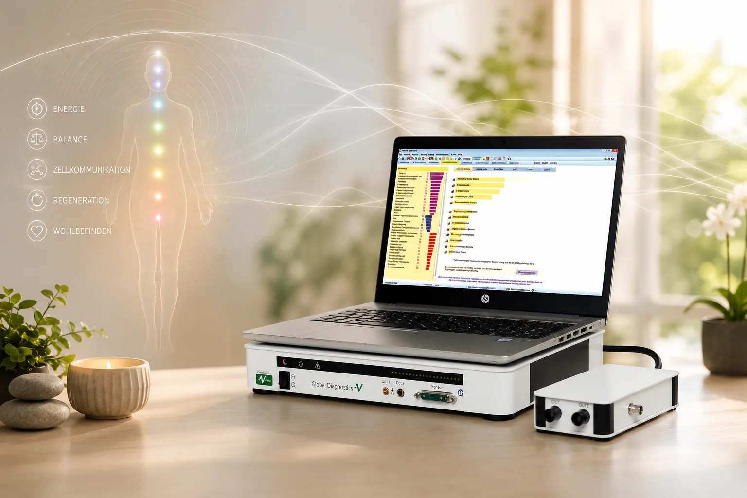 Symbolbild zur energetischen Vitalfeldanalyse mit Global Diagnostics
